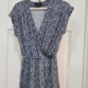 Blue and white pattern romper Size Small